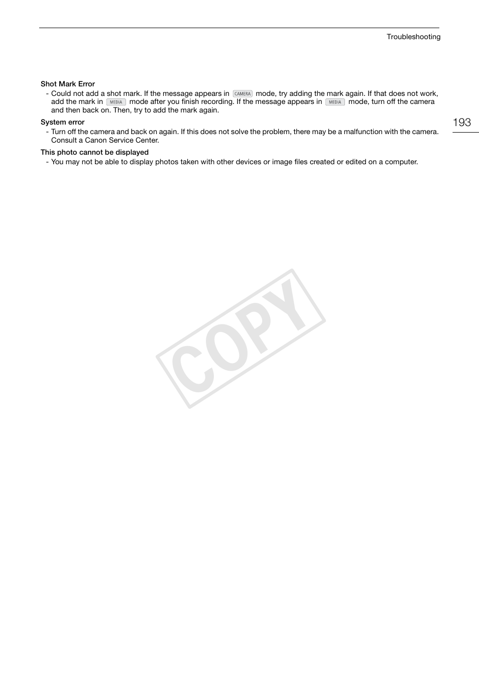 Cop y | Canon EOS C500 PL User Manual | Page 193 / 212