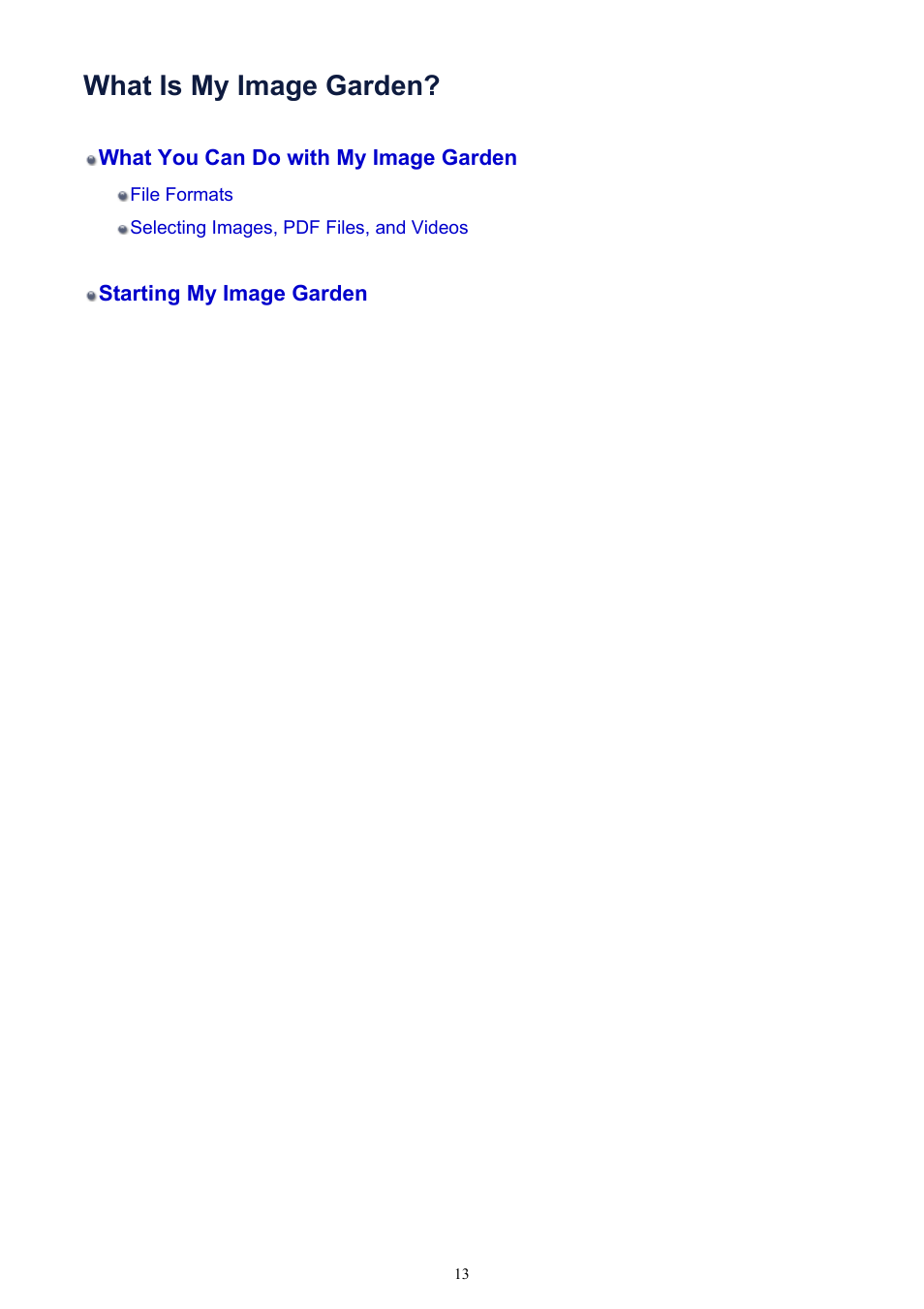 What is my image garden | Canon PIXMA IP2700 User Manual | Page 13 / 339