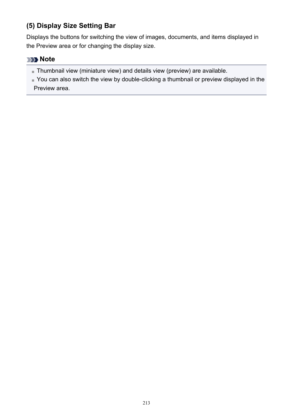 5) display size setting bar | Canon PIXMA IP2700 User Manual | Page 213 / 339