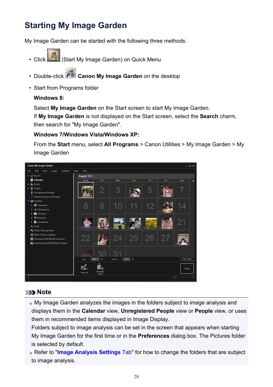 Starting my image garden | Canon PIXMA IP2700 User Manual | Page 28 / 339