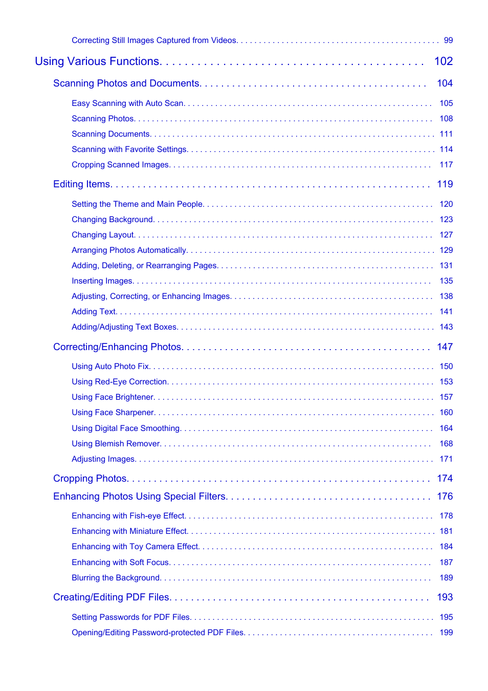 Using various functions | Canon PIXMA IP2700 User Manual | Page 3 / 339