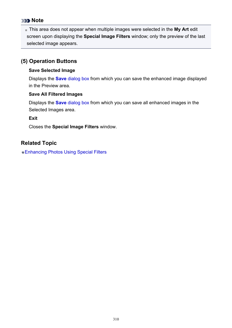 5) operation buttons | Canon PIXMA IP2700 User Manual | Page 310 / 339