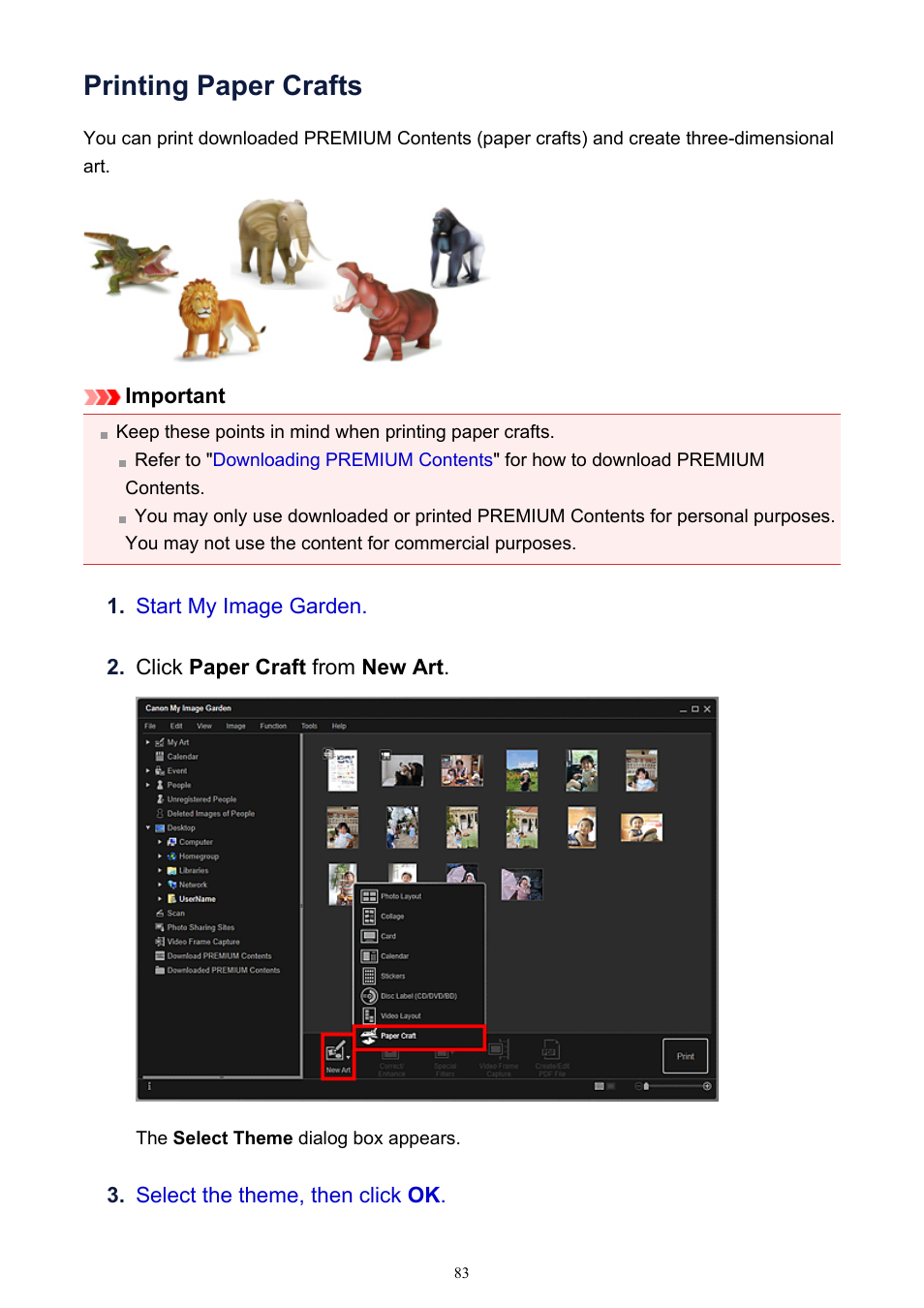 Printing paper crafts | Canon PIXMA IP2700 User Manual | Page 83 / 339