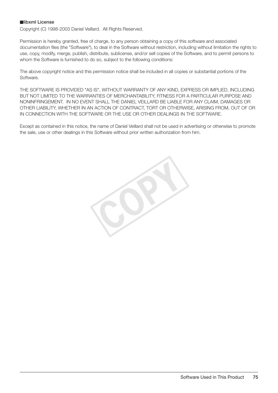 Cop y | Canon DP-V3010 User Manual | Page 75 / 82