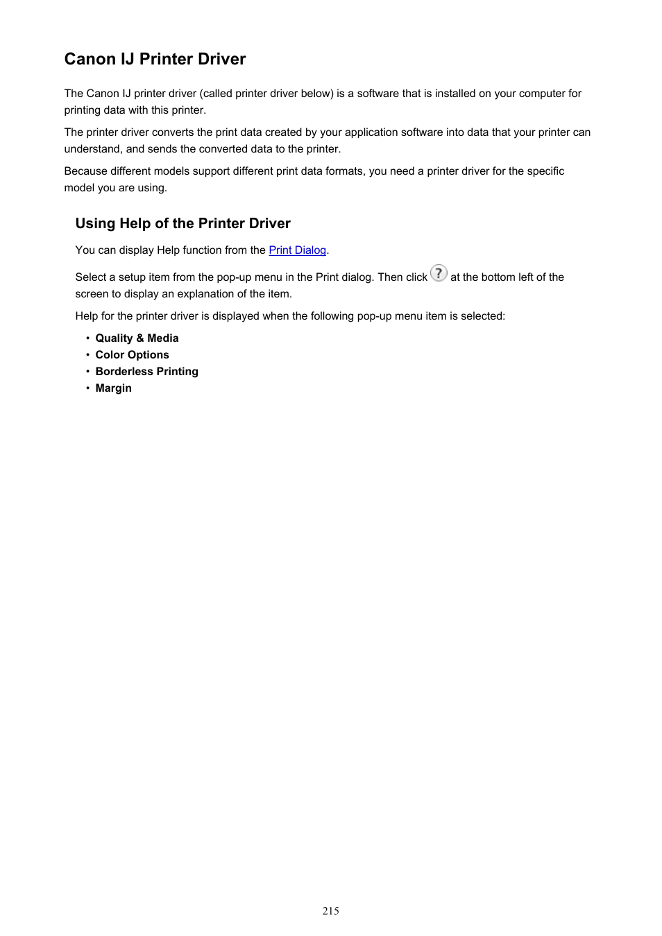 Canon ij printer driver | Canon PIXMA iX6850 User Manual | Page 215 / 378