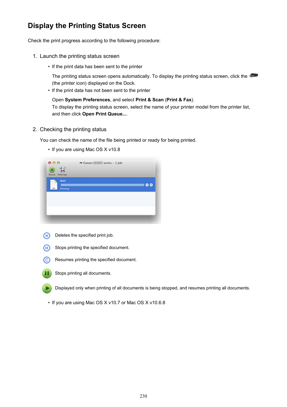 Display the printing status screen | Canon PIXMA iX6850 User Manual | Page 230 / 378