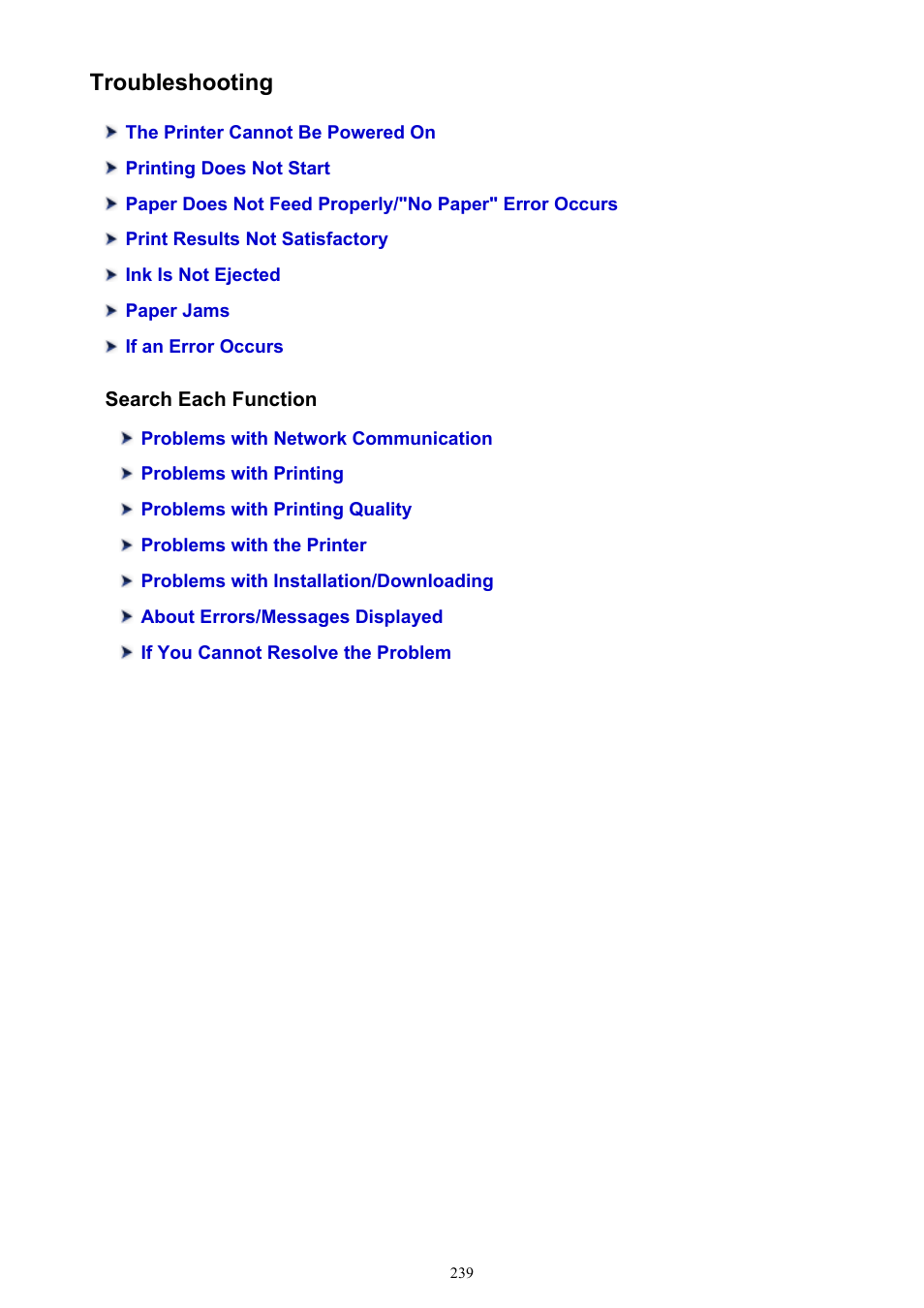 Troubleshooting | Canon PIXMA iX6850 User Manual | Page 239 / 378