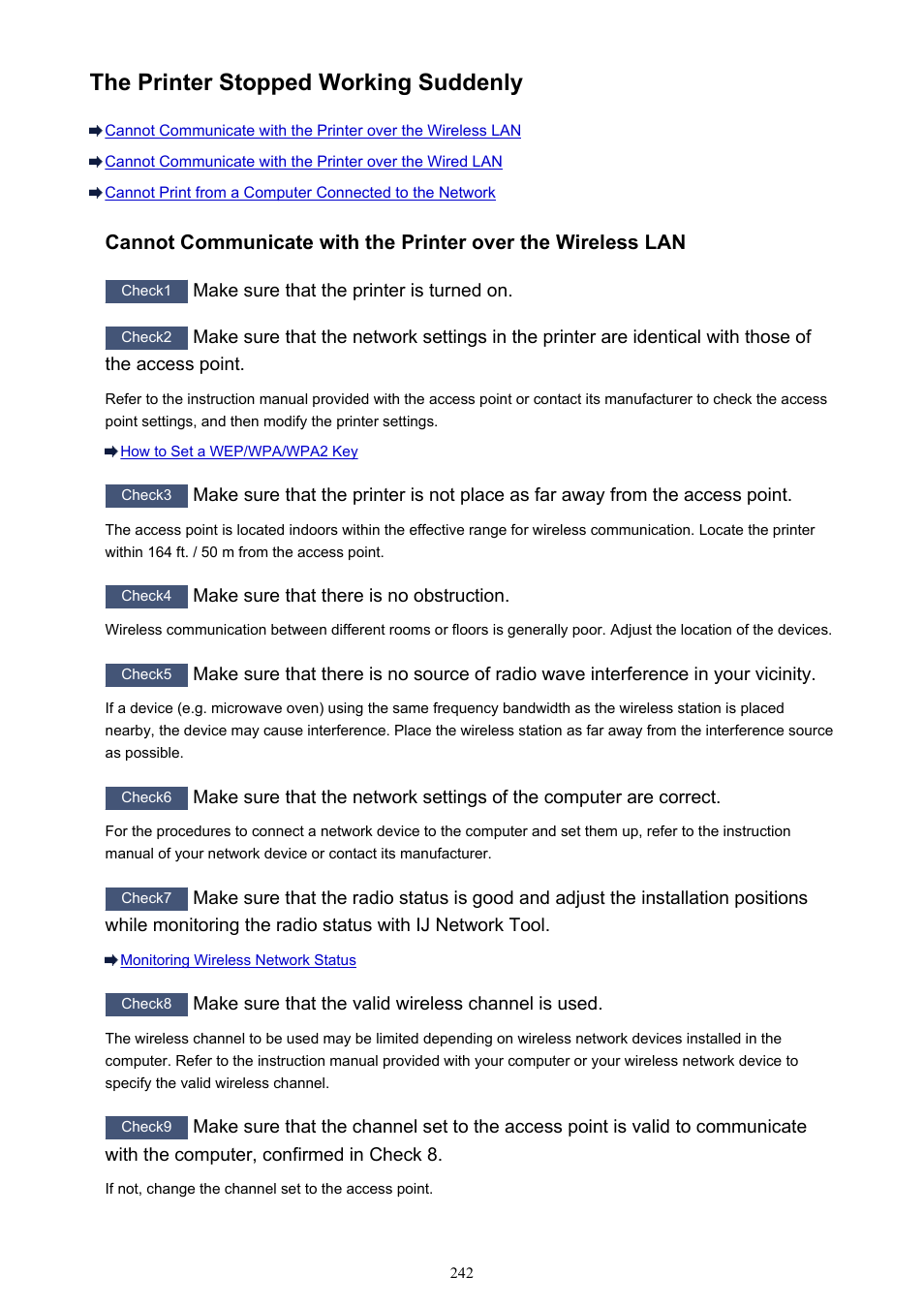 The printer stopped working suddenly | Canon PIXMA iX6850 User Manual | Page 242 / 378