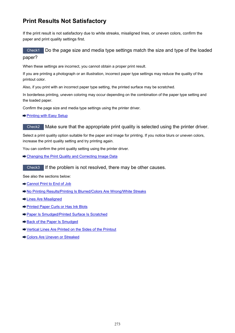 Print results not satisfactory | Canon PIXMA iX6850 User Manual | Page 273 / 378