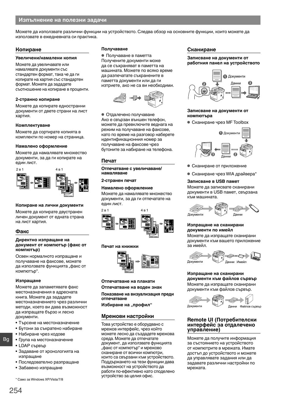 Изпълнение на полезни задачи | Canon i-SENSYS MF6180dw User Manual | Page 254 / 292