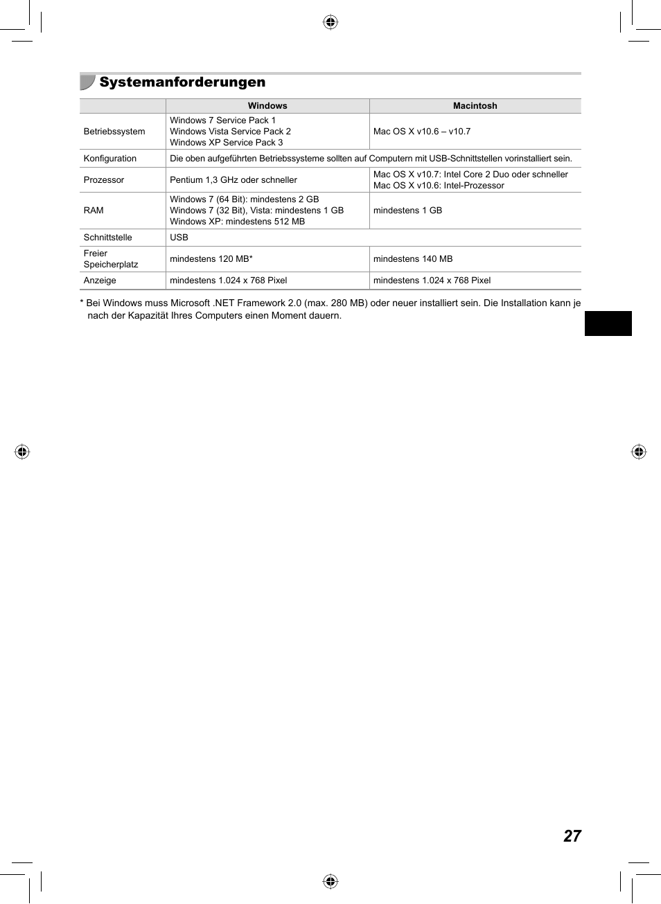 Systemanforderungen | Canon SELPHY CP810 User Manual | Page 107 / 360