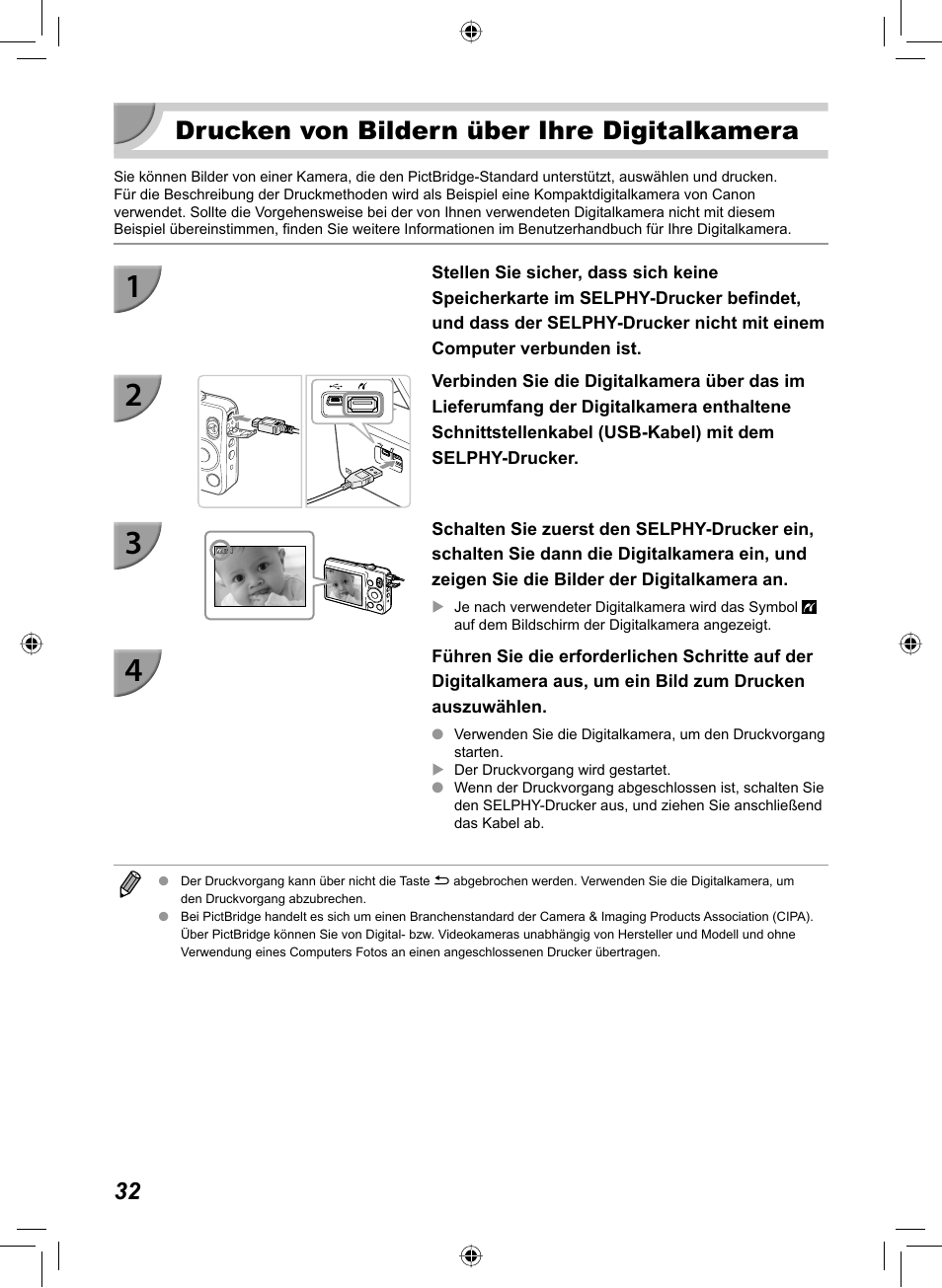 Drucken von bildern über ihre digitalkamera | Canon SELPHY CP810 User Manual | Page 112 / 360