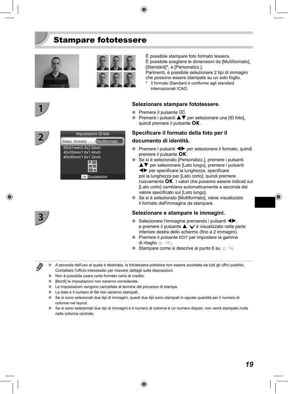 Stampare fototessere | Canon SELPHY CP810 User Manual | Page 219 / 360