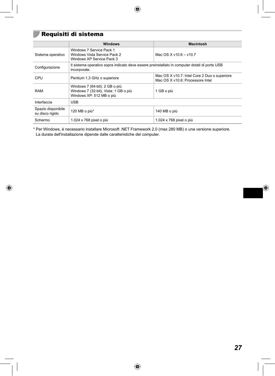 Requisiti di sistema | Canon SELPHY CP810 User Manual | Page 227 / 360