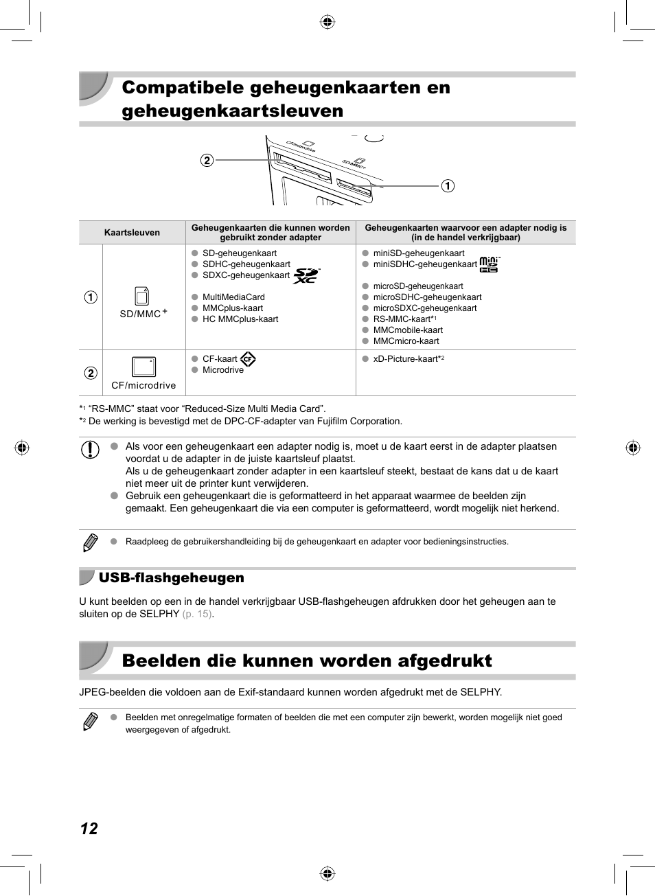 Beelden die kunnen worden afgedrukt, Usb-flashgeheugen | Canon SELPHY CP810 User Manual | Page 252 / 360