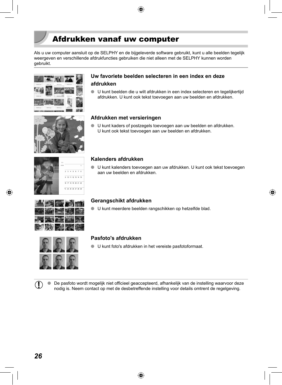 Afdrukken vanaf uw computer | Canon SELPHY CP810 User Manual | Page 266 / 360