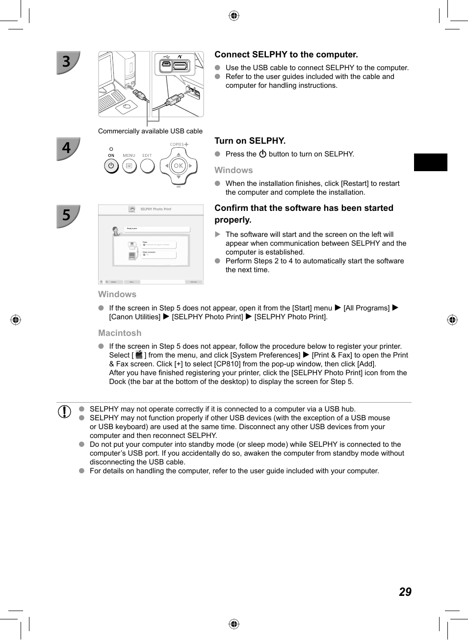 Canon SELPHY CP810 User Manual | Page 29 / 360