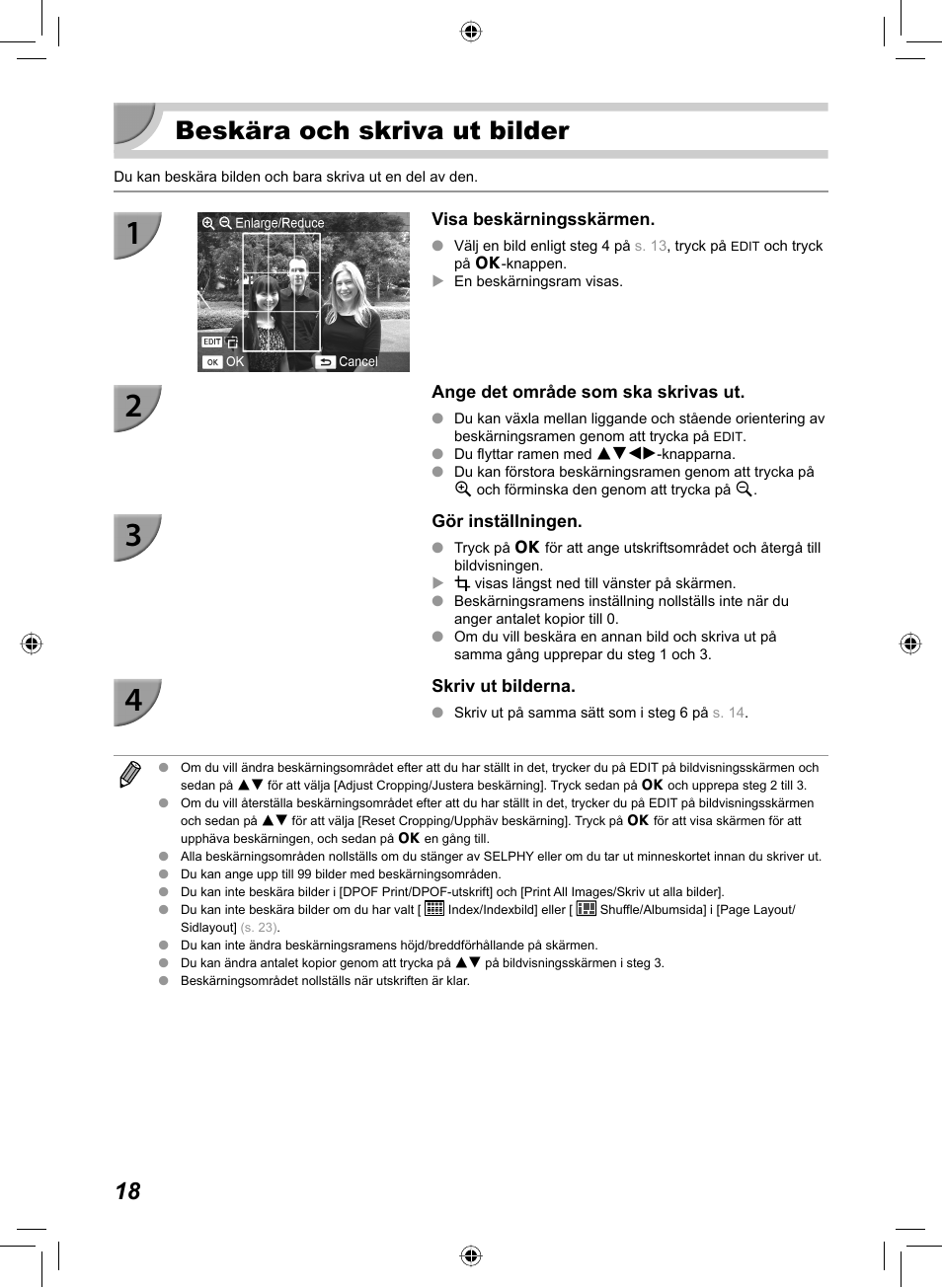 Beskära och skriva ut bilder | Canon SELPHY CP810 User Manual | Page 338 / 360