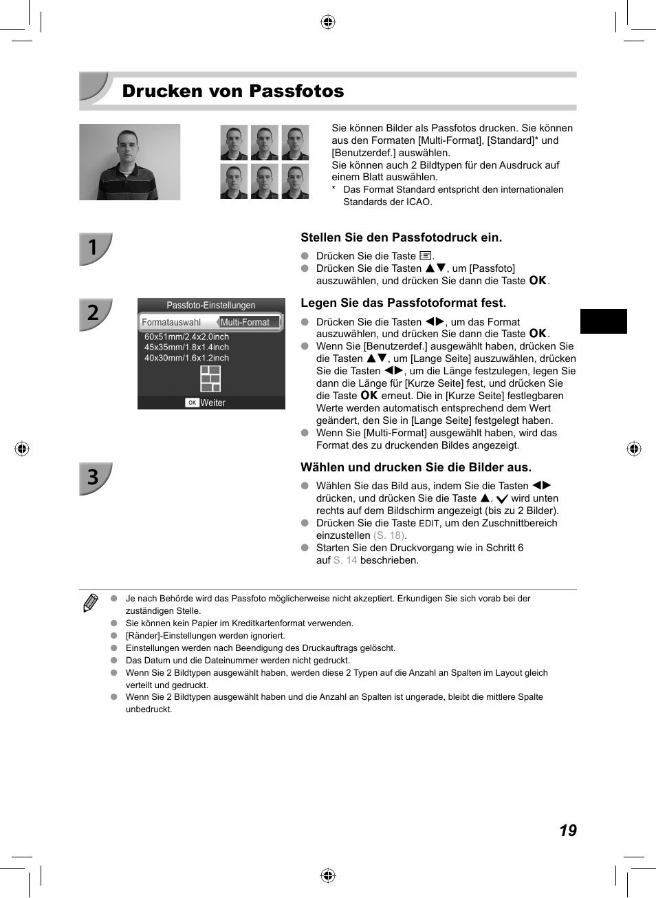 Drucken von passfotos | Canon SELPHY CP810 User Manual | Page 99 / 360