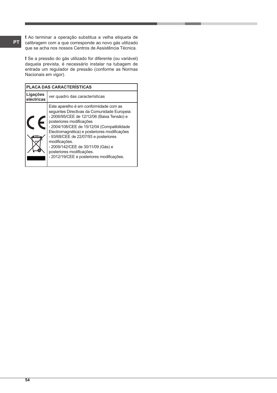 Hotpoint Ariston PC 640 T (AN) R-HA  EU User Manual | Page 54 / 88