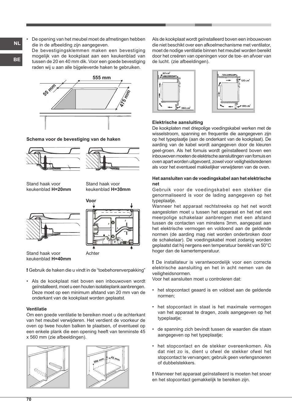 Hotpoint Ariston PC 640 T (AN) R-HA  EU User Manual | Page 70 / 88