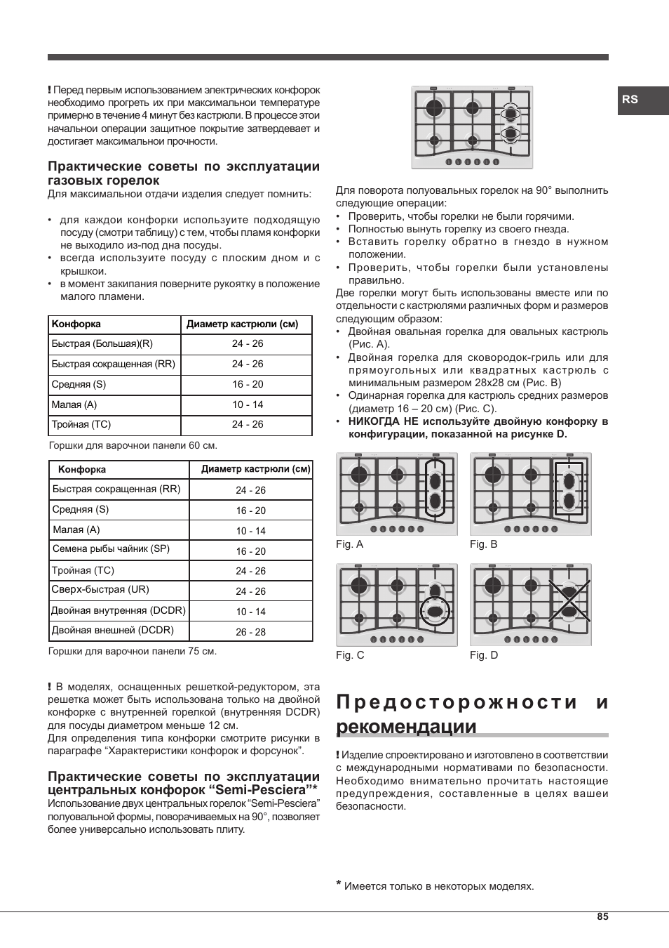 Hotpoint Ariston PC 640 T (AN) R-HA  EU User Manual | Page 85 / 88