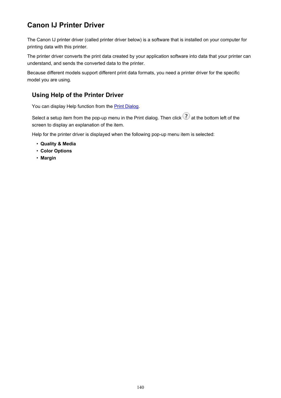 Canon ij printer driver | Canon PIXMA iP2850 User Manual | Page 140 / 246