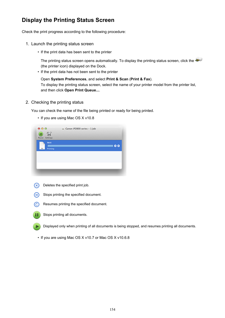 Display the printing status screen | Canon PIXMA iP2850 User Manual | Page 154 / 246