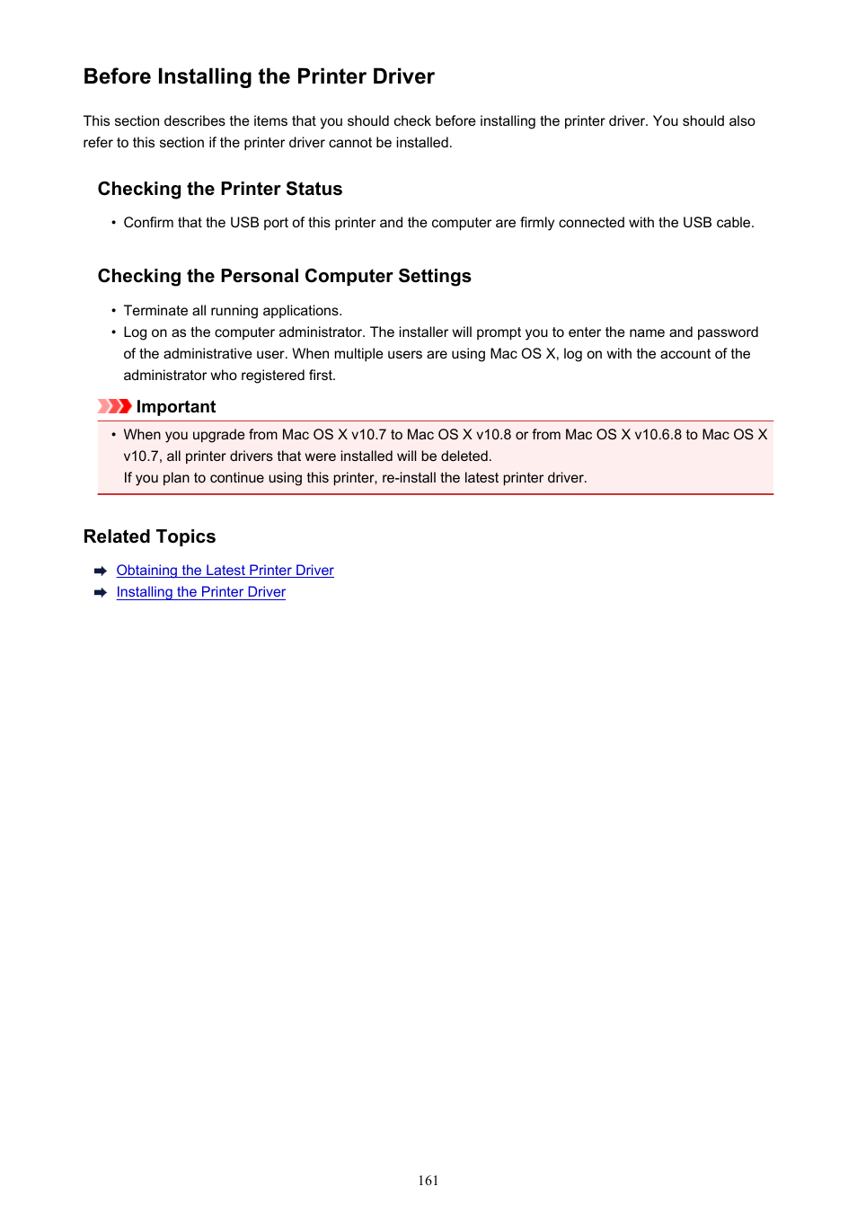 Before installing the printer driver | Canon PIXMA iP2850 User Manual | Page 161 / 246