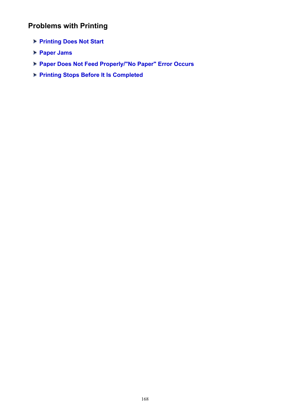 Problems with printing | Canon PIXMA iP2850 User Manual | Page 168 / 246
