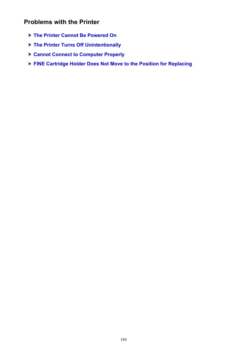 Problems with the printer | Canon PIXMA iP2850 User Manual | Page 189 / 246