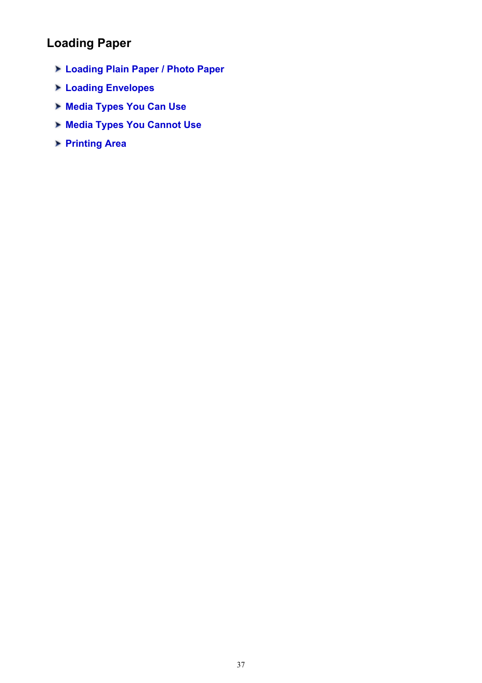 Loading paper | Canon PIXMA iP2850 User Manual | Page 37 / 246