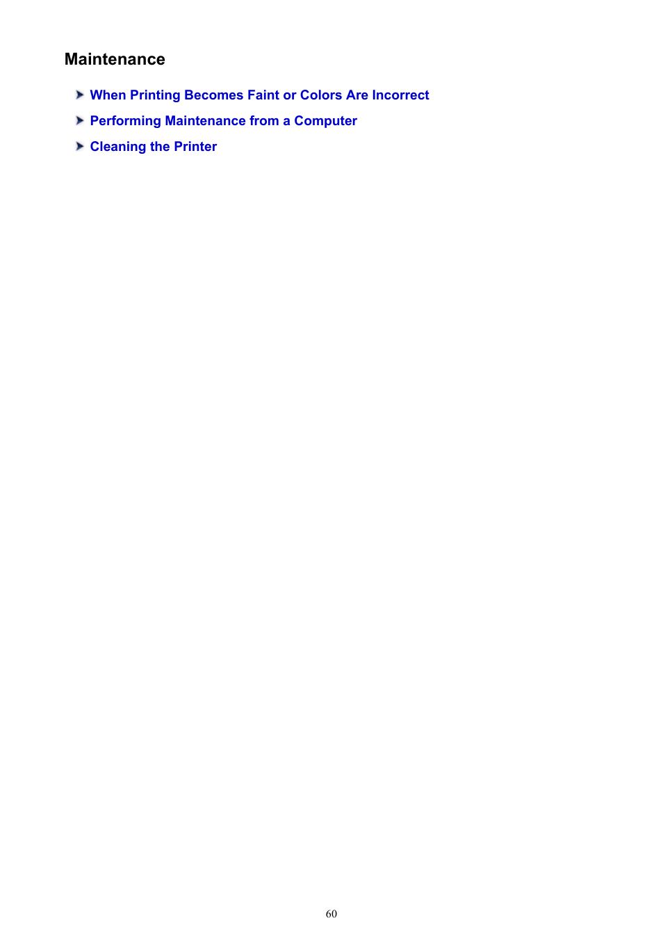 Maintenance | Canon PIXMA iP2850 User Manual | Page 60 / 246