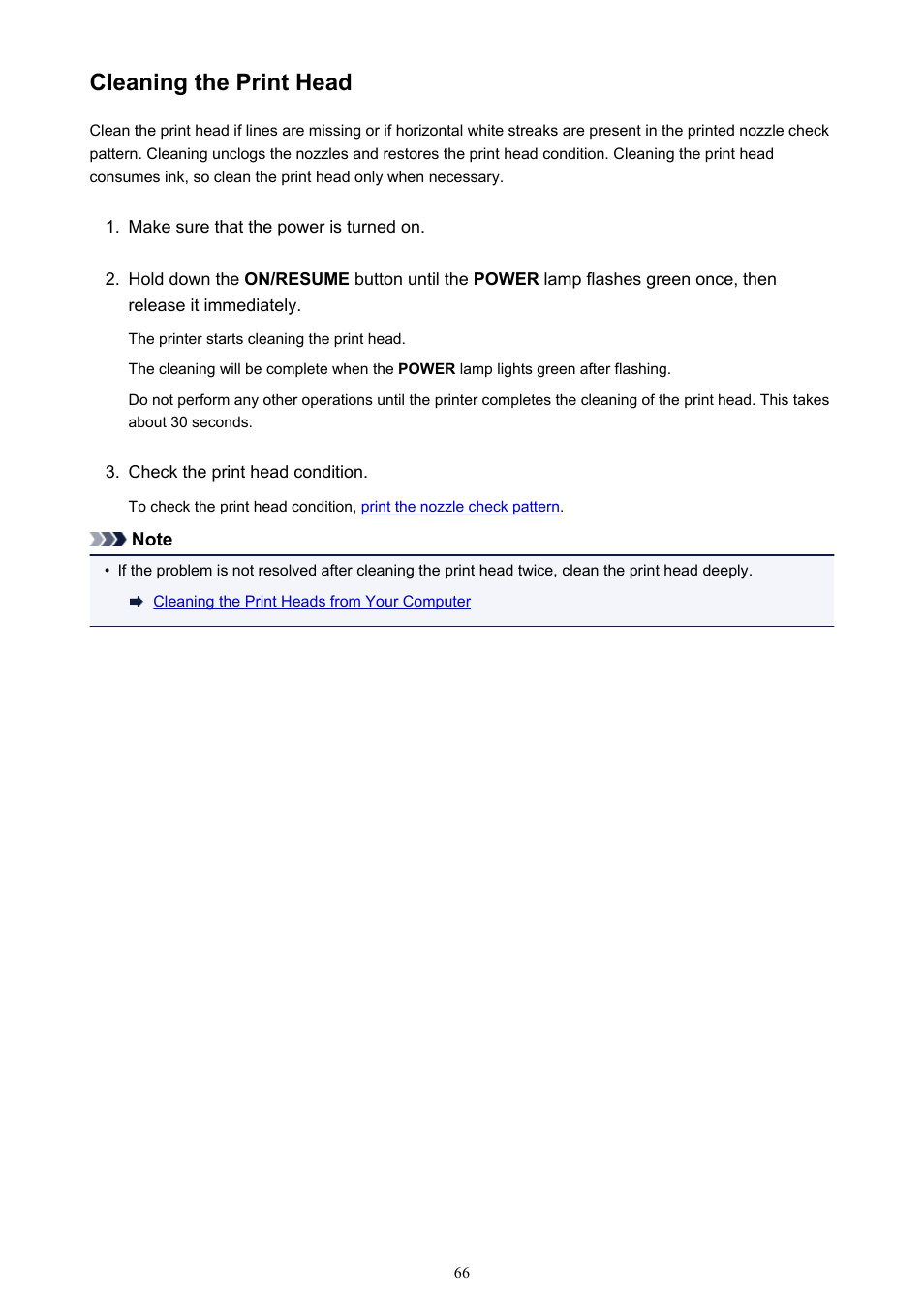 Cleaning the print head | Canon PIXMA iP2850 User Manual | Page 66 / 246