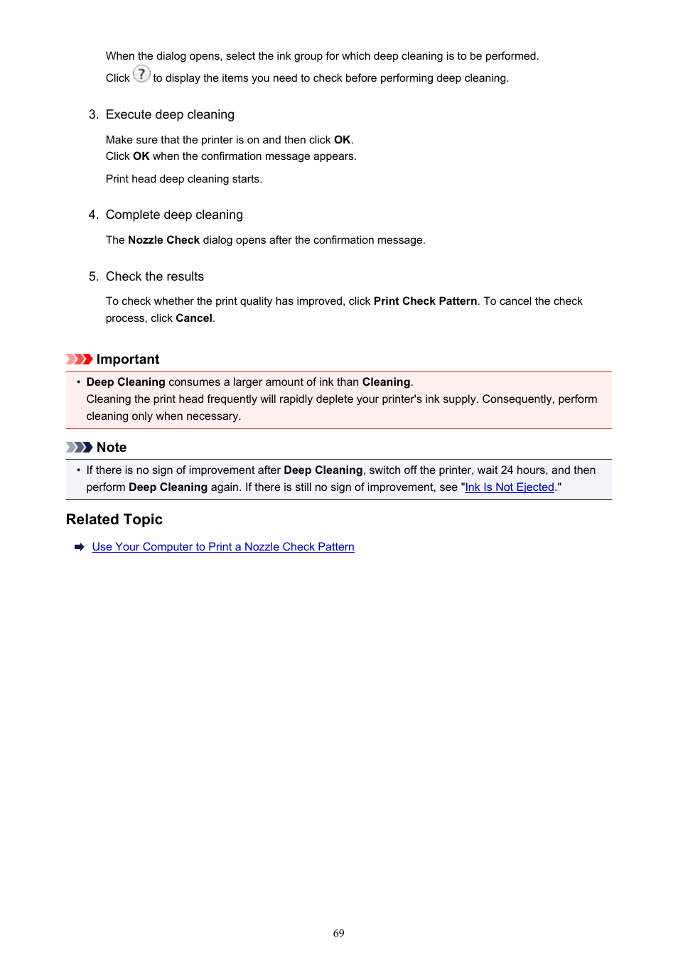 Related topic | Canon PIXMA iP2850 User Manual | Page 69 / 246
