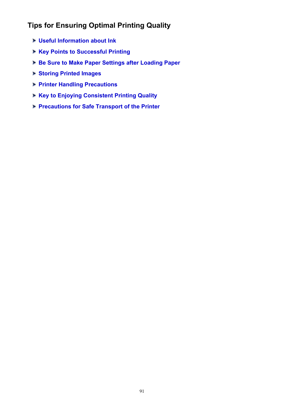 Tips for ensuring optimal printing quality | Canon PIXMA iP2850 User Manual | Page 91 / 246