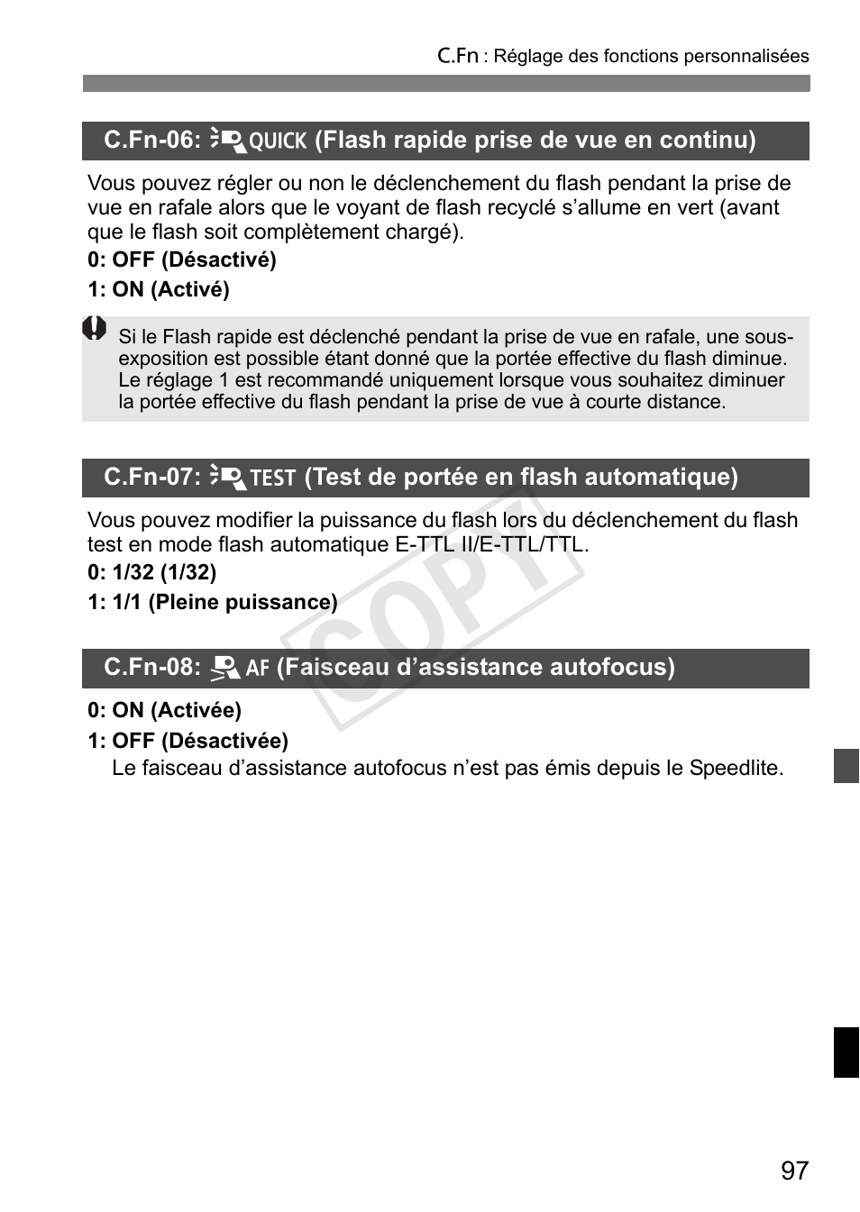Cop y | Canon Speedlite 600EX-RT User Manual | Page 221 / 372