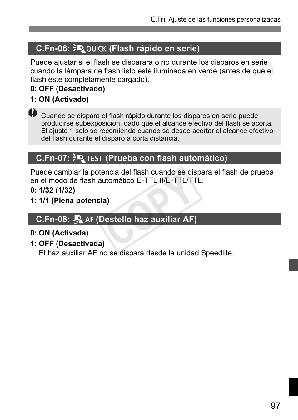 Cop y | Canon Speedlite 600EX-RT User Manual | Page 343 / 372