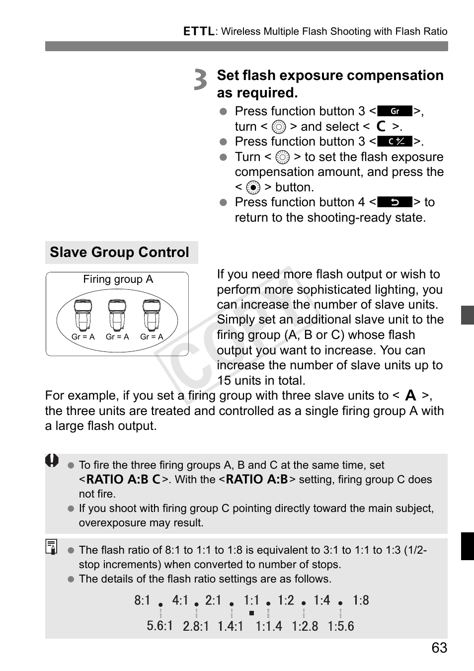 Cop y | Canon Speedlite 600EX-RT User Manual | Page 65 / 372