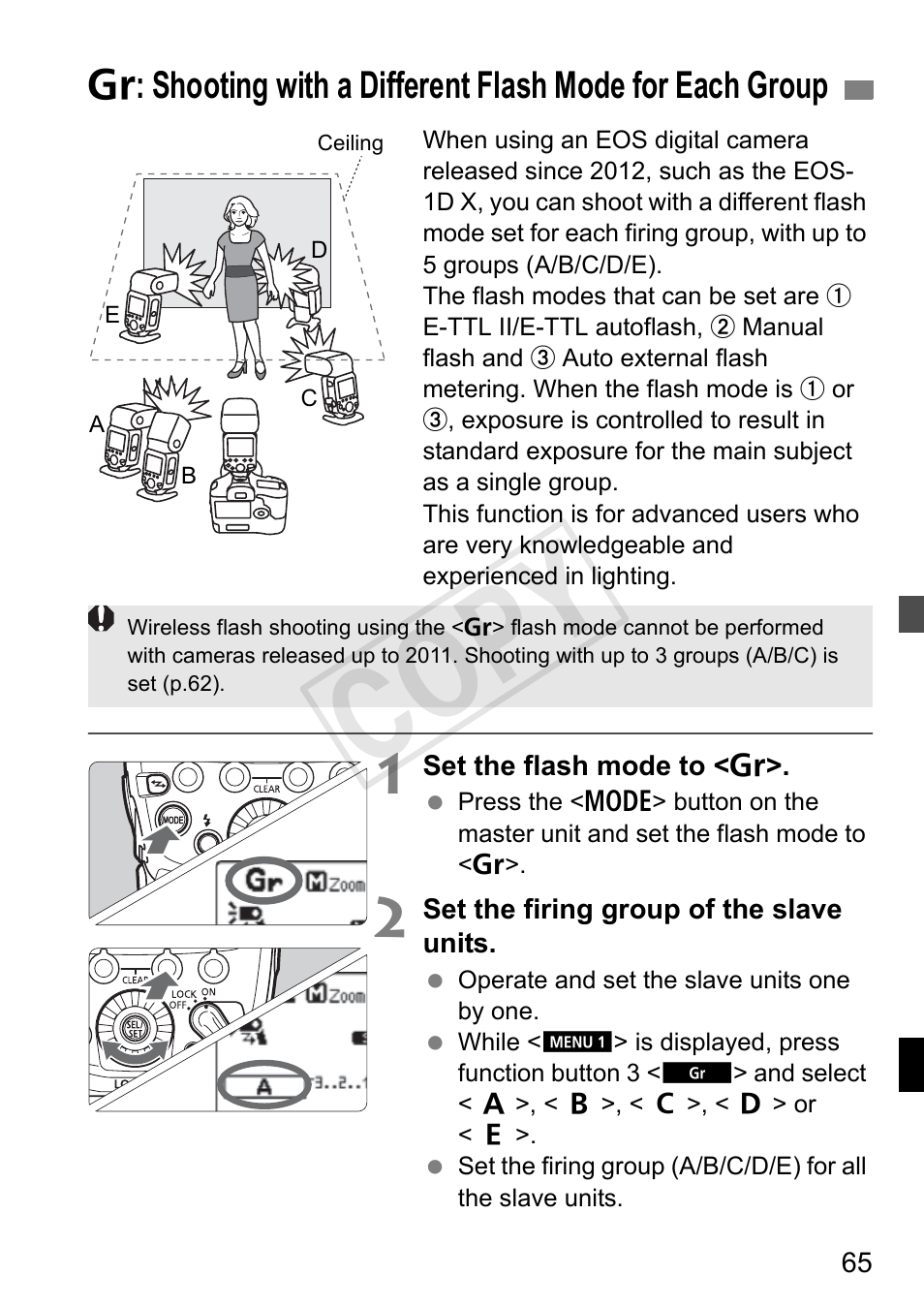 Cop y | Canon Speedlite 600EX-RT User Manual | Page 67 / 372