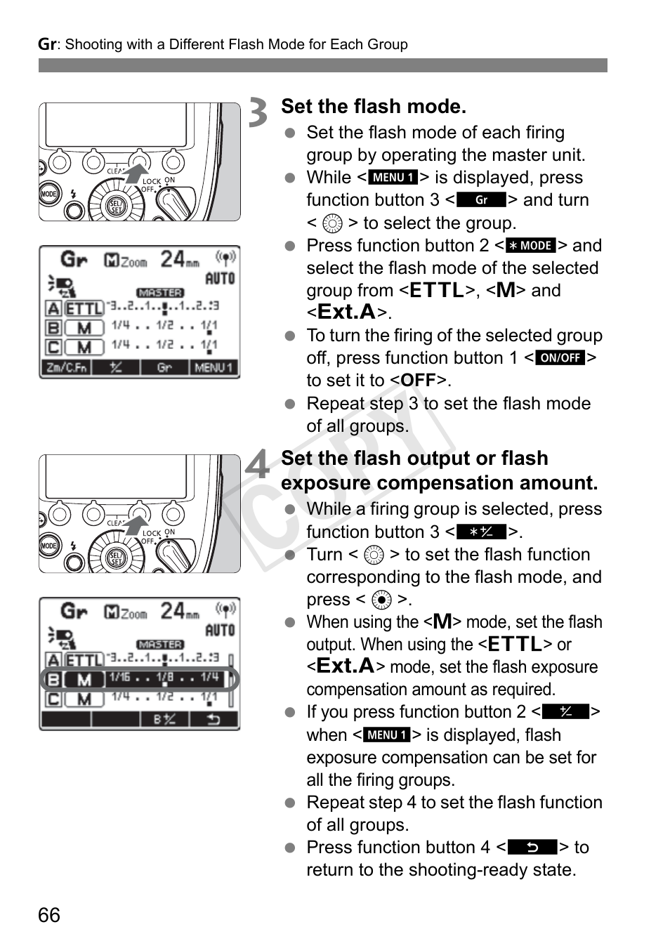Cop y | Canon Speedlite 600EX-RT User Manual | Page 68 / 372