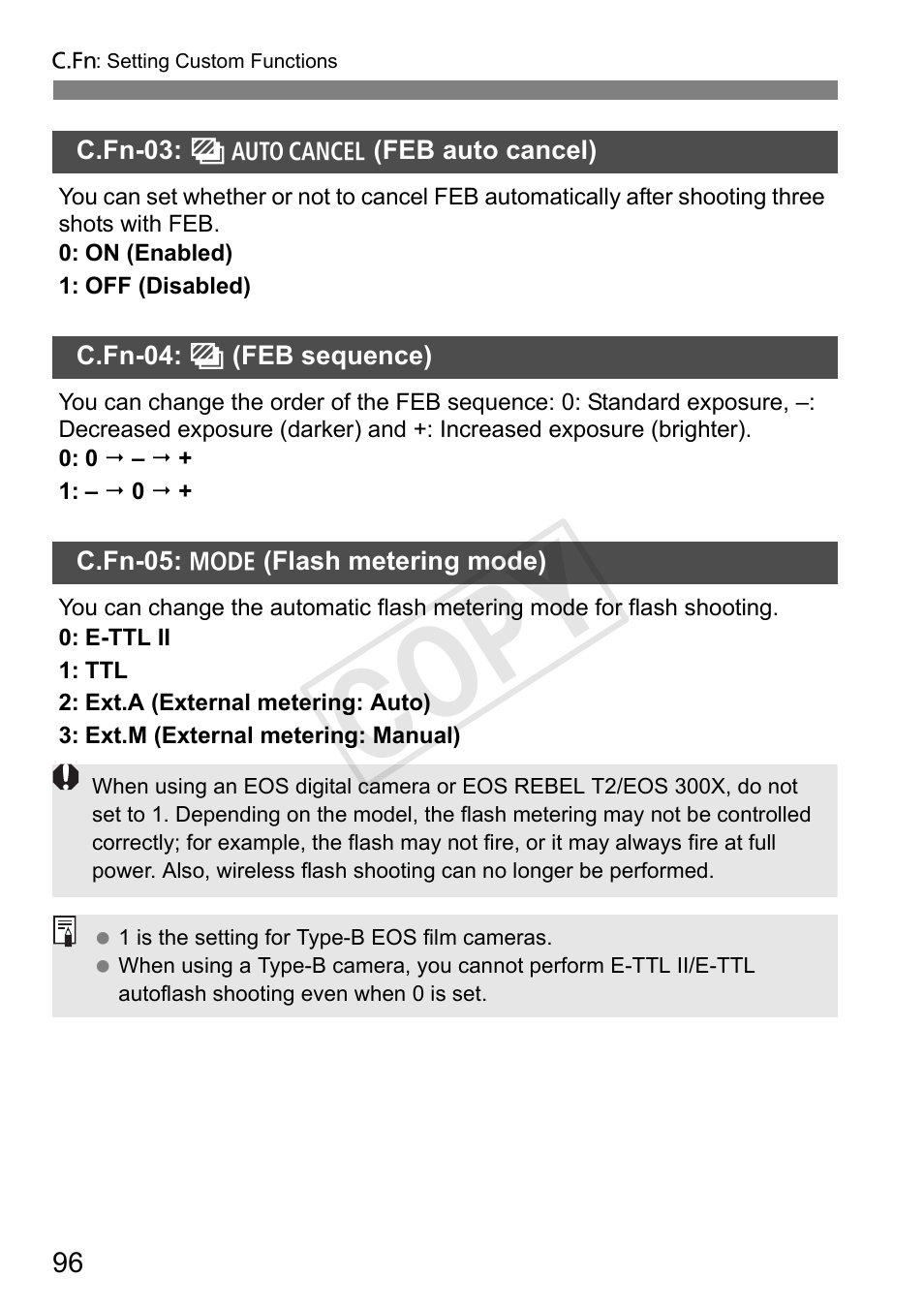 Cop y | Canon Speedlite 600EX-RT User Manual | Page 98 / 372