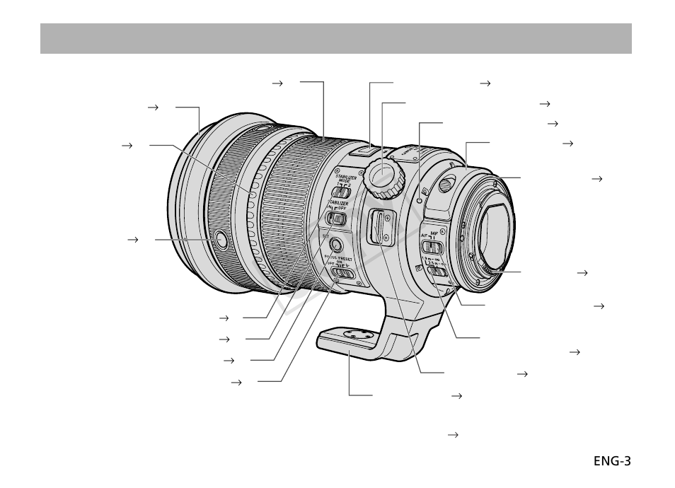 Cop y, Nomenclature | Canon EF 200mm f2L IS USM User Manual | Page 4 / 17