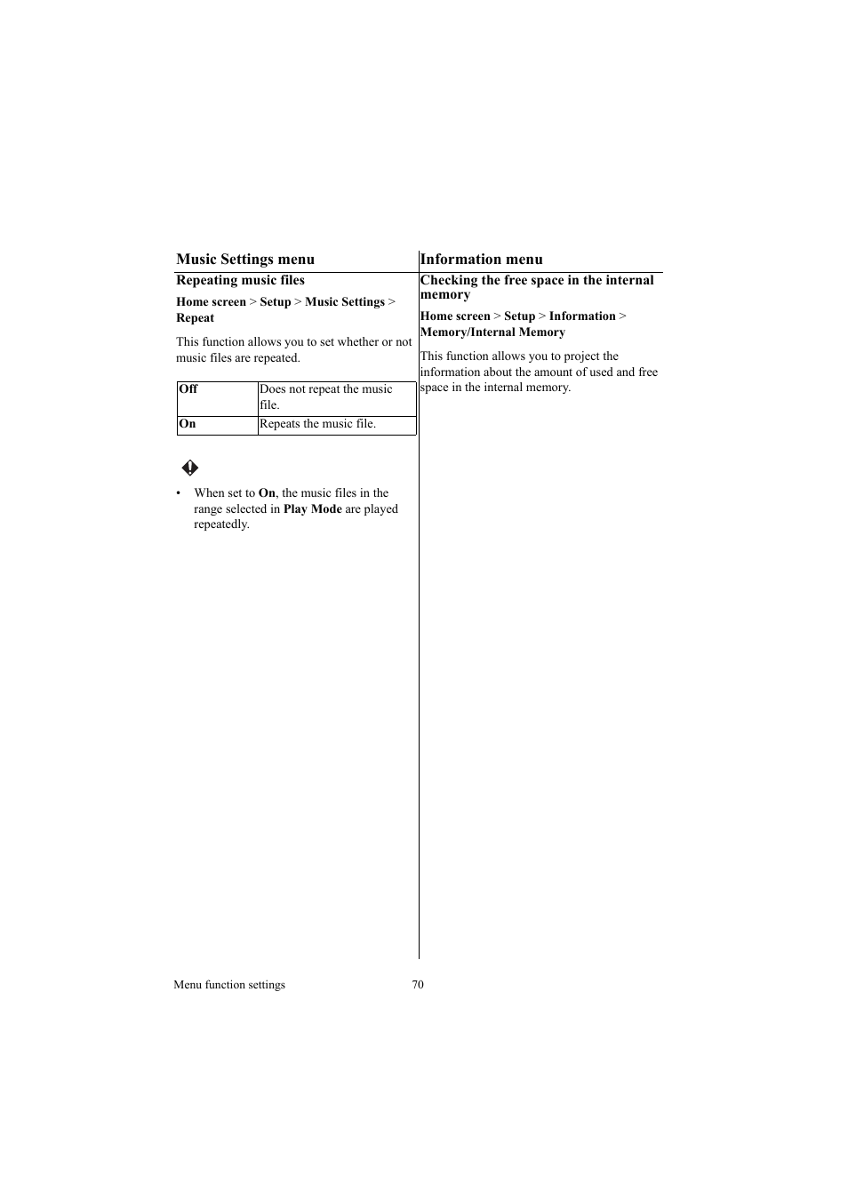 Information menu | Canon LE-5W User Manual | Page 70 / 104