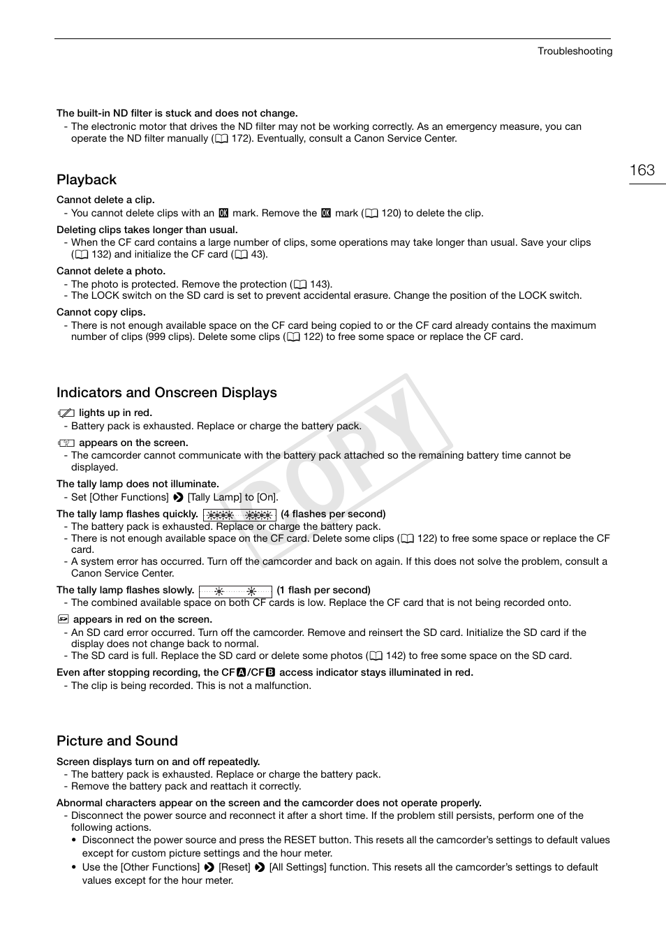 Cop y | Canon EOS C300 User Manual | Page 163 / 186