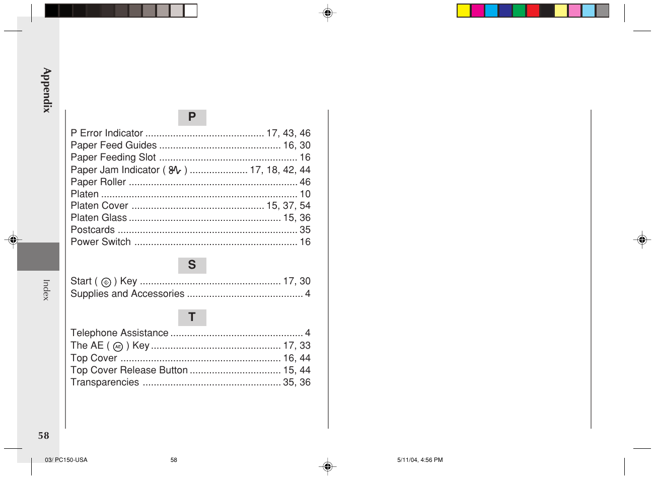 Canon PC170 User Manual | Page 60 / 60