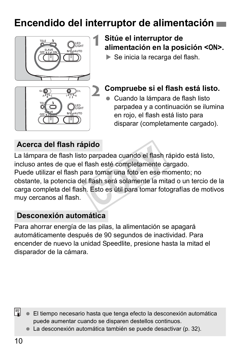 Cop y | Canon Speedlite 320EX User Manual | Page 108 / 148
