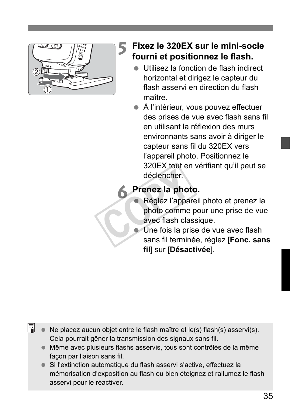 Cop y | Canon Speedlite 320EX User Manual | Page 85 / 148