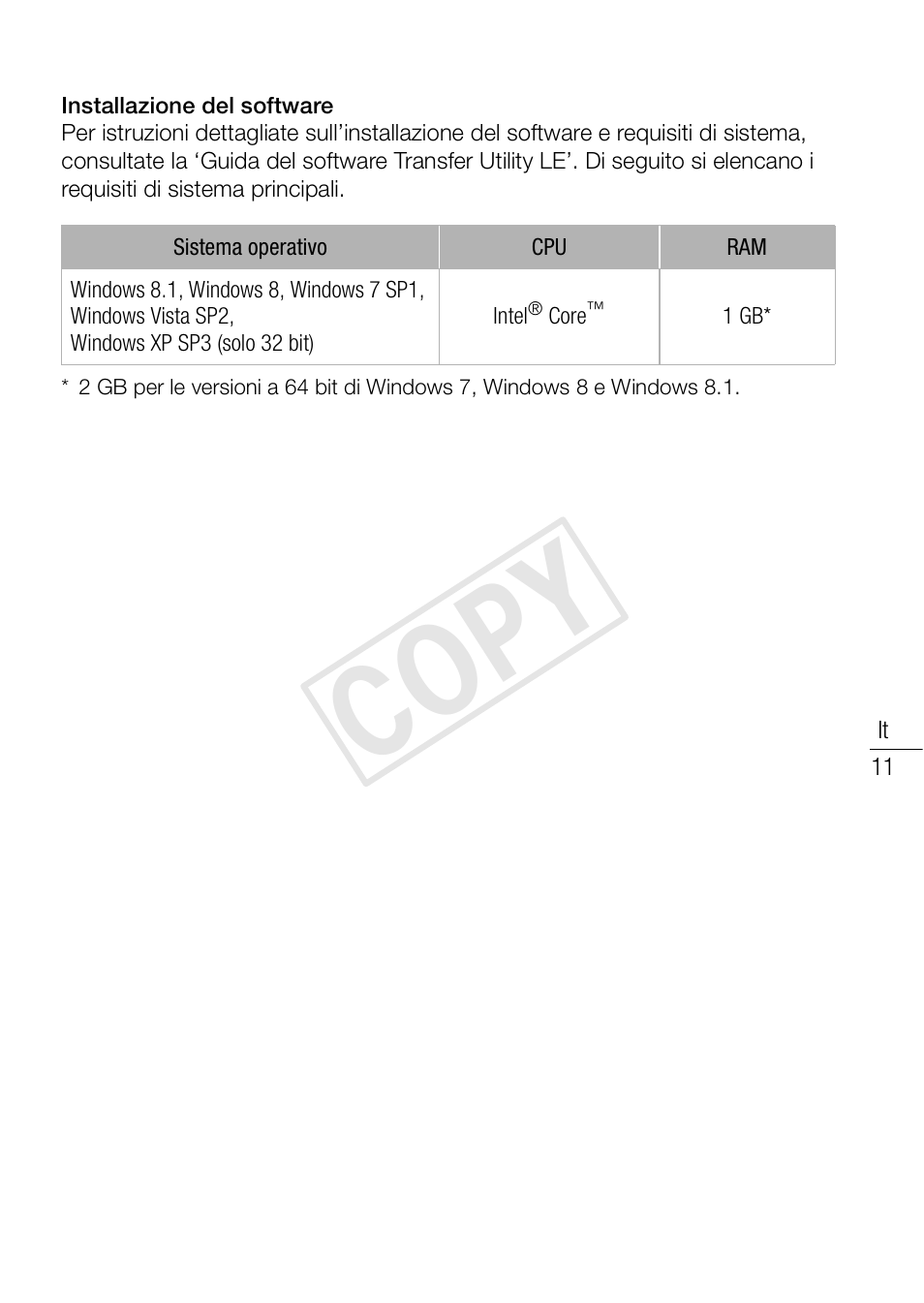 Cop y | Canon VIXIA HF R52 User Manual | Page 11 / 18
