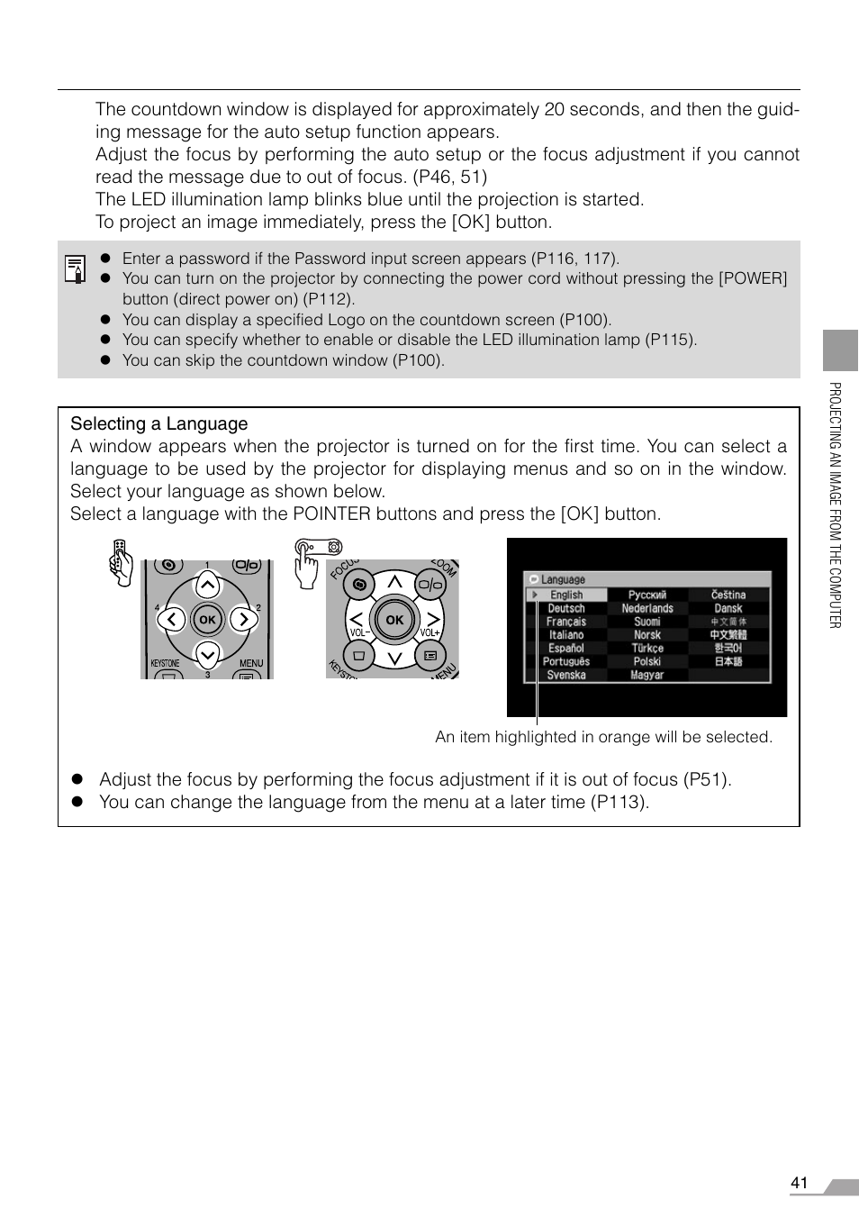 Time (p41) | Canon REALiS SX60 User Manual | Page 41 / 146